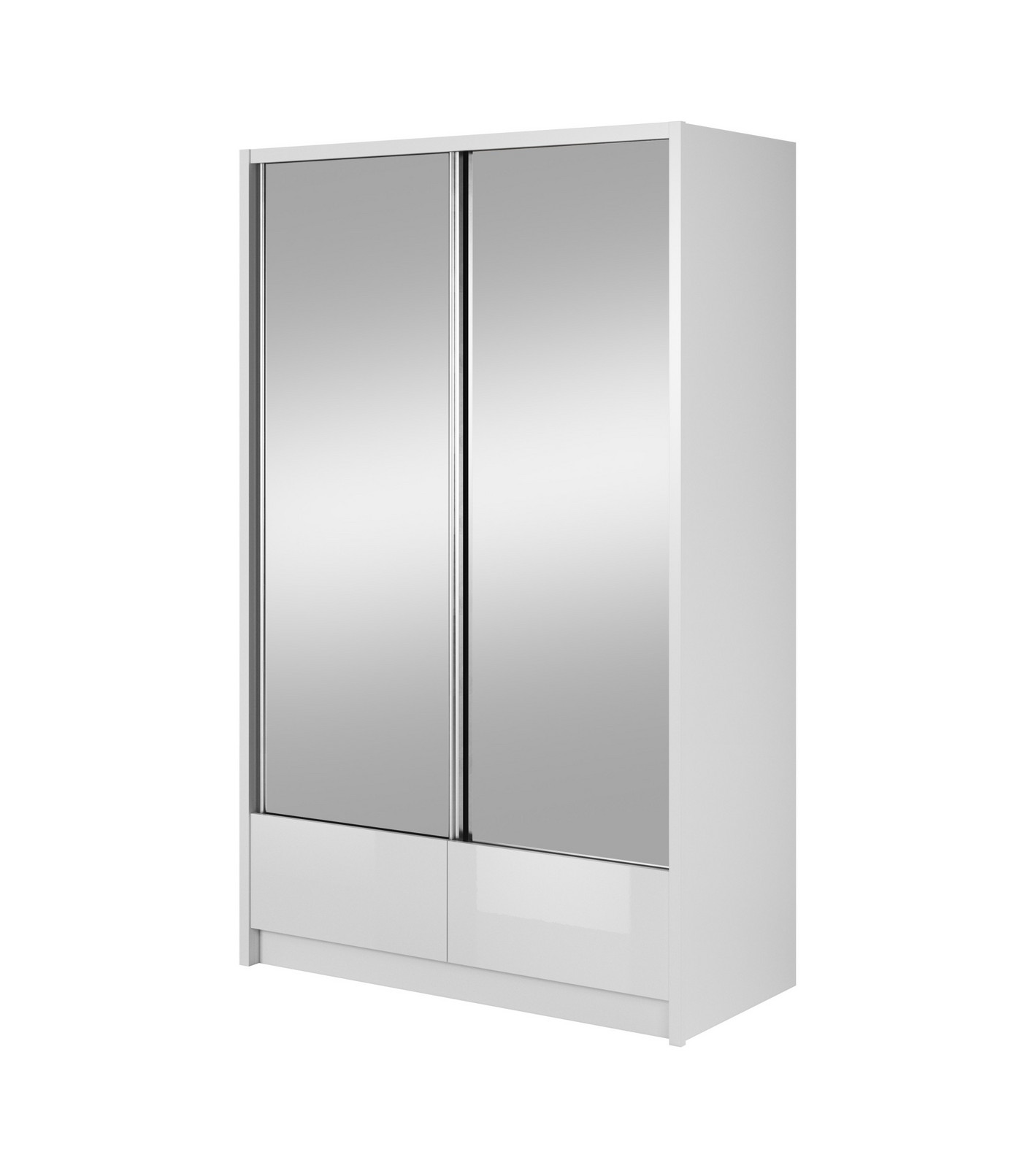 Šatní skříň Aria II 134 cm bílá
