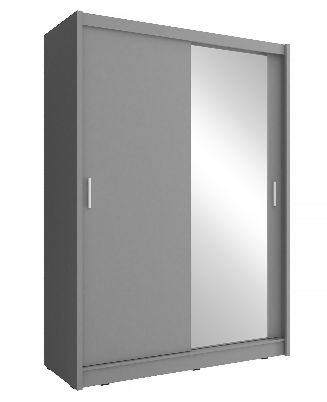Šatní skříň Maja 150 cm s jedním zrcadlem grafit