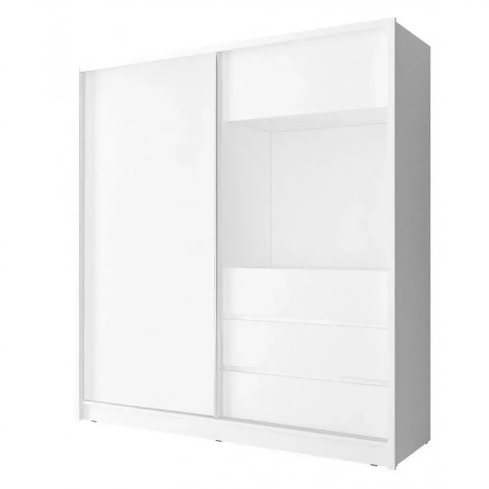 Šatní skříň TV 204 cm bílá