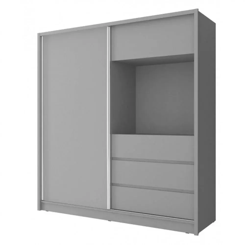Šatní skříň TV 204 cm grafit