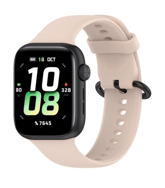 eses Silikónový hladký remienok pre Honor Watch 5 - Béžový