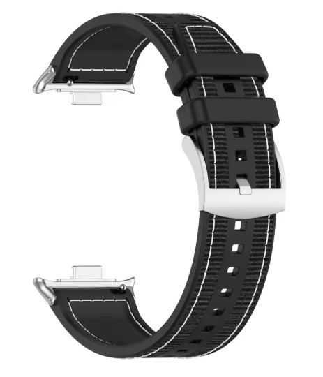 eses Silikónový remienok pre Xiaomi Watch 4 a 5, Mi Band 8 Pro a 9 Pro - Čierny