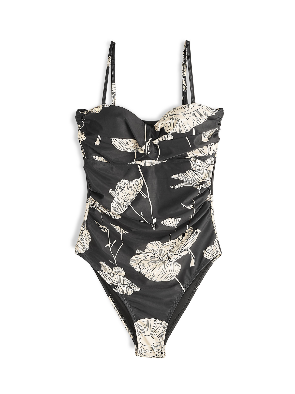 GATE Monokini s kvetinovou potlačou