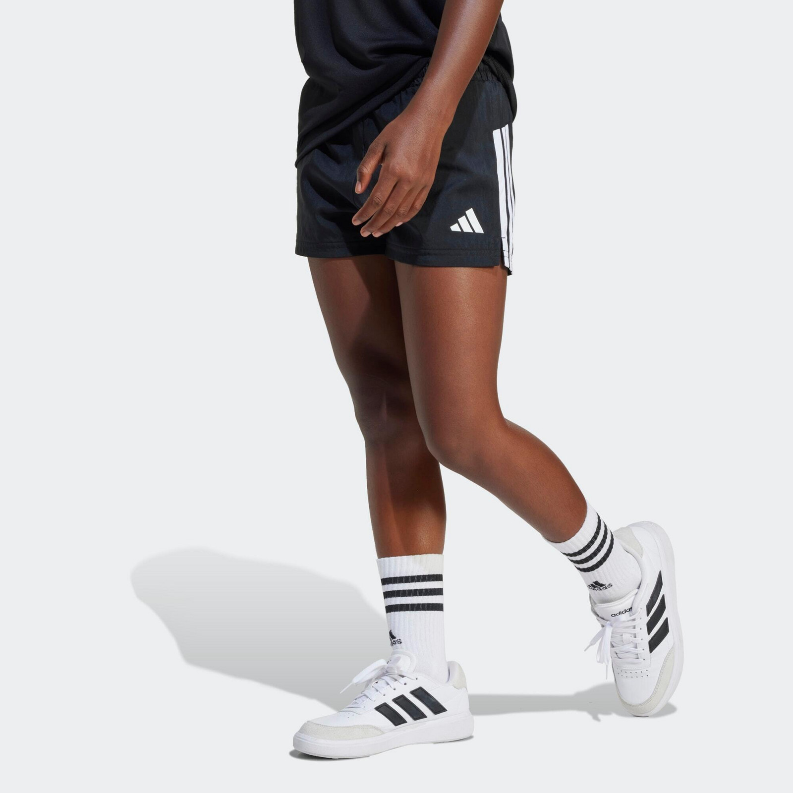 ADIDAS dievčenské šortky na cvičenie čierne