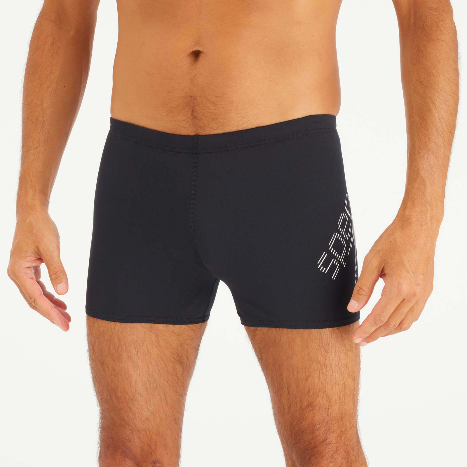 SPEEDO pánske boxerkové plavky čierno-biele