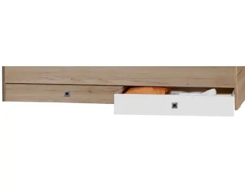 Sada úložných zásuviek pod posteľ Cariba, dub san remo/biela%