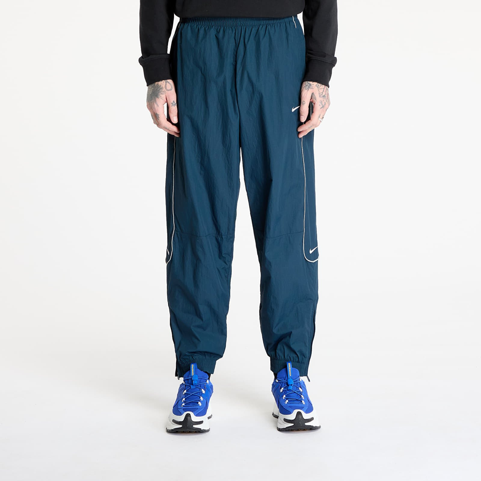 Kalhoty Nike Solo Swoosh Men's Track Pants Armory Navy/ White XXL