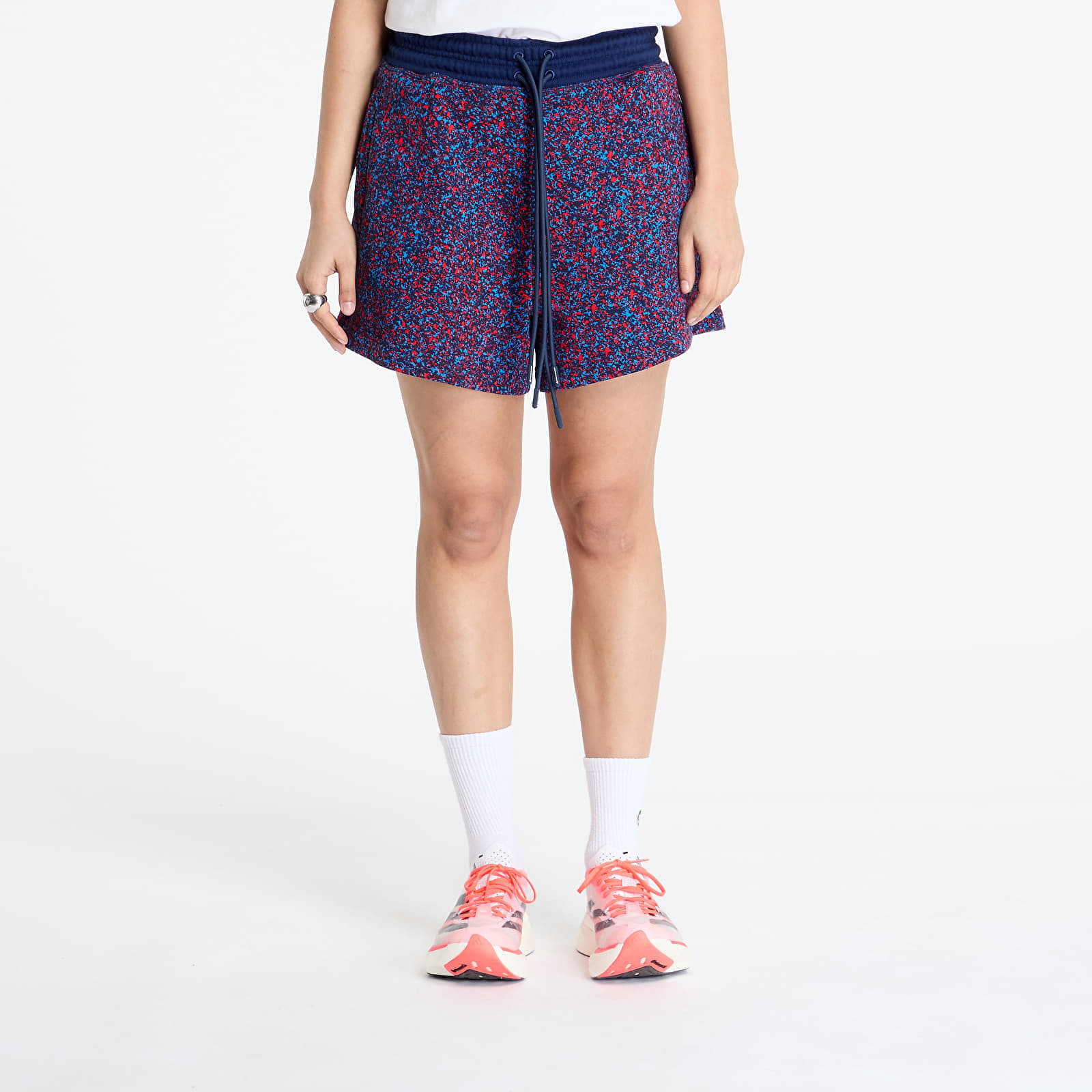 adidas x Stella Mccartney Printed Terry Short Blue/ Team Navy Blue 2/ Active Red XS