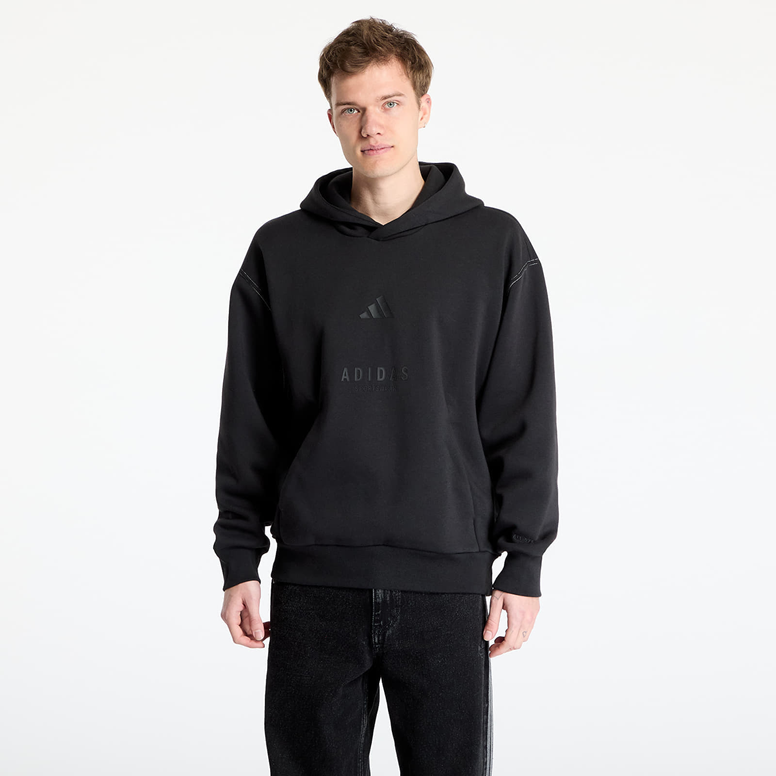 Mikina adidas All Szn Graphic Hoodie Black/ Black/ Black S