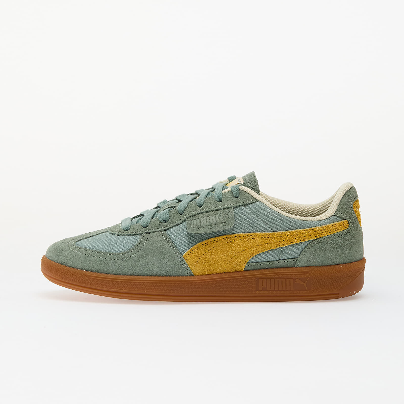 Tenisky Puma Palermo Weathered Green Moon-Sunny Yellow EUR 36