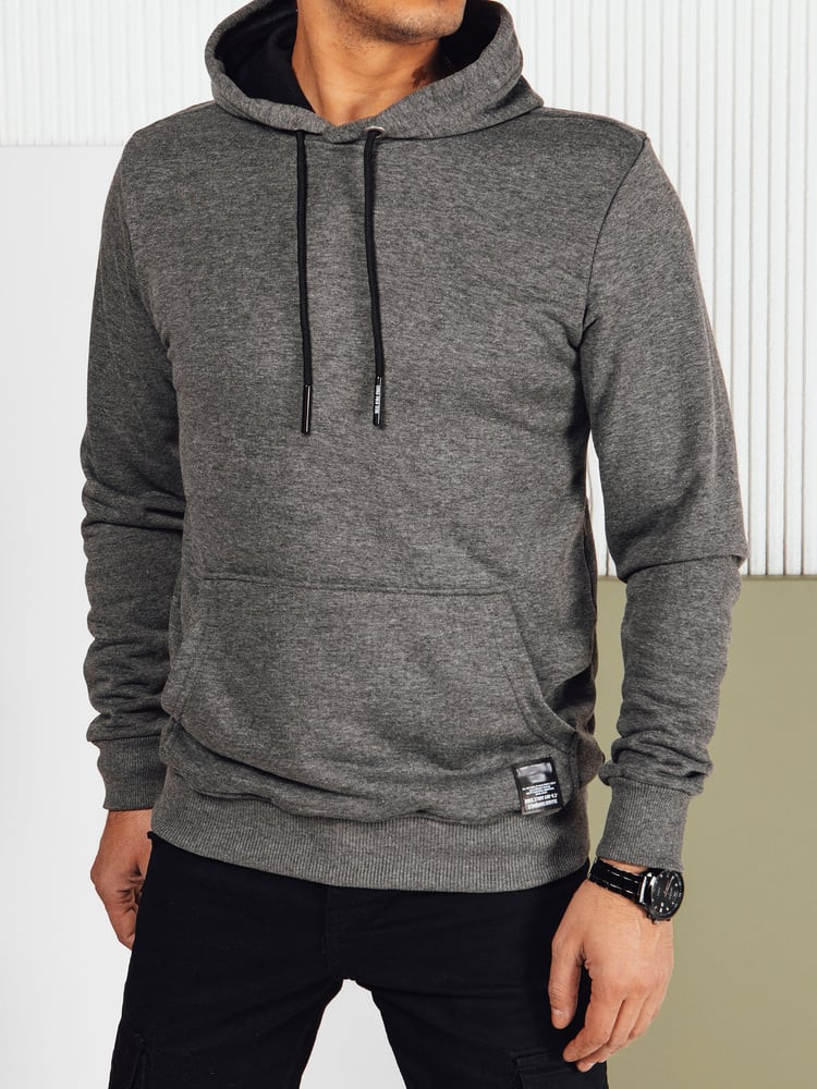 Bluza męska z kapturem antracytowa Dstreet