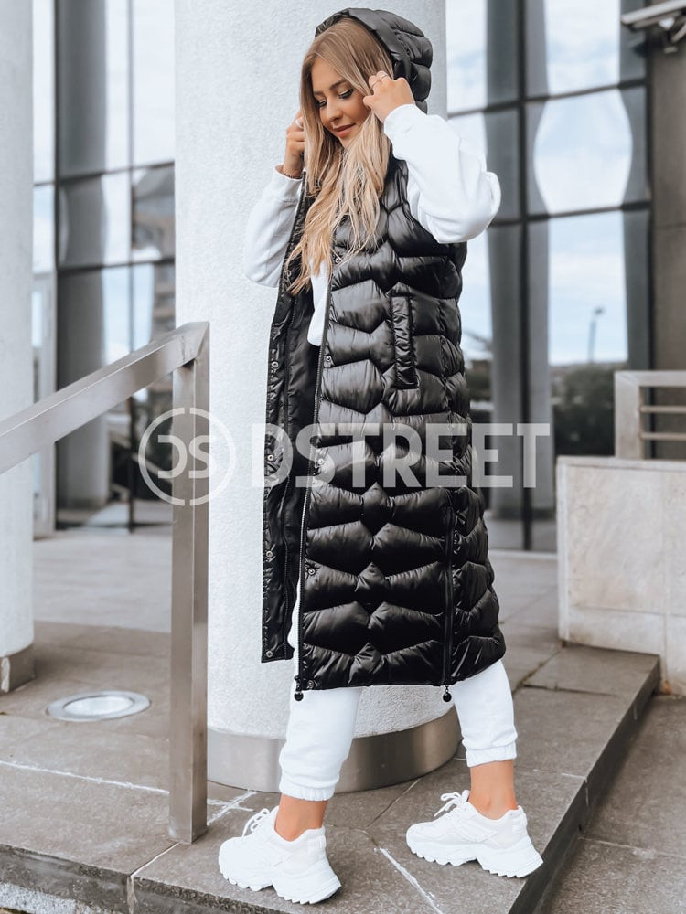 Dámska prešívaná vesta VITI Farba čierna DSTREET