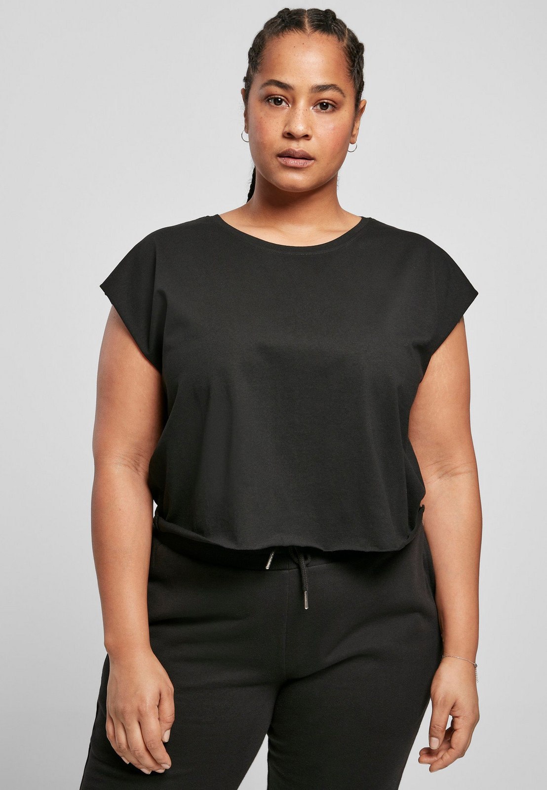 Women's Organic Short T-Shirt 2-Pack Black+White