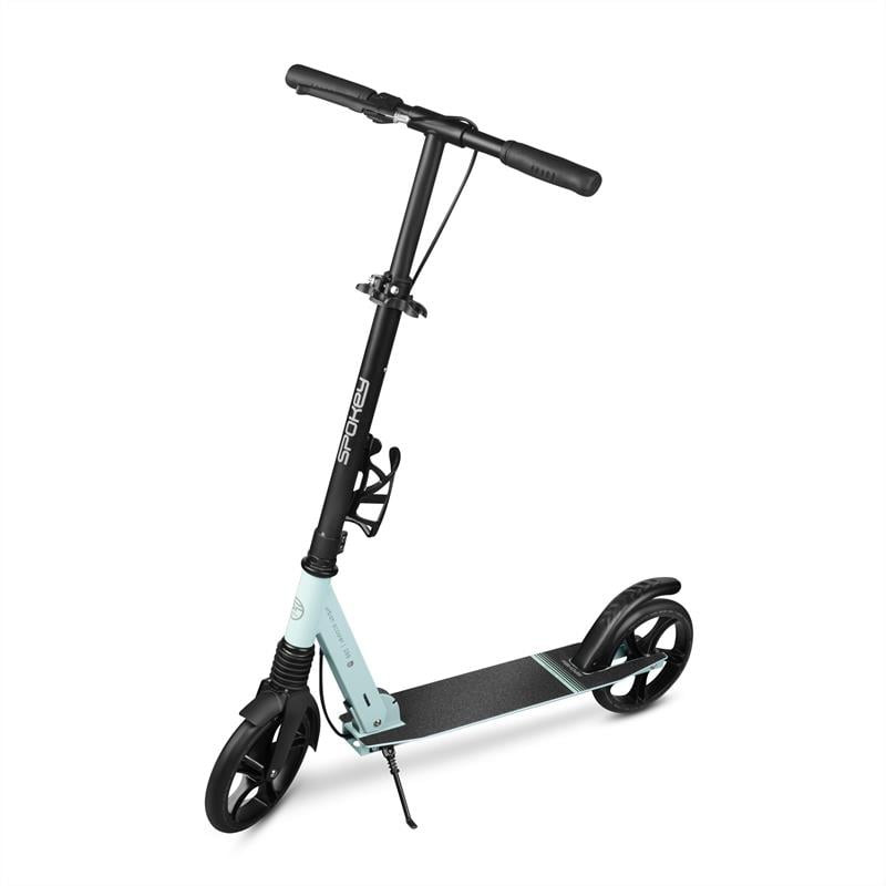 Spokey CITY FLOW PRO Scooter with hand brake, peg 200 mm, mint