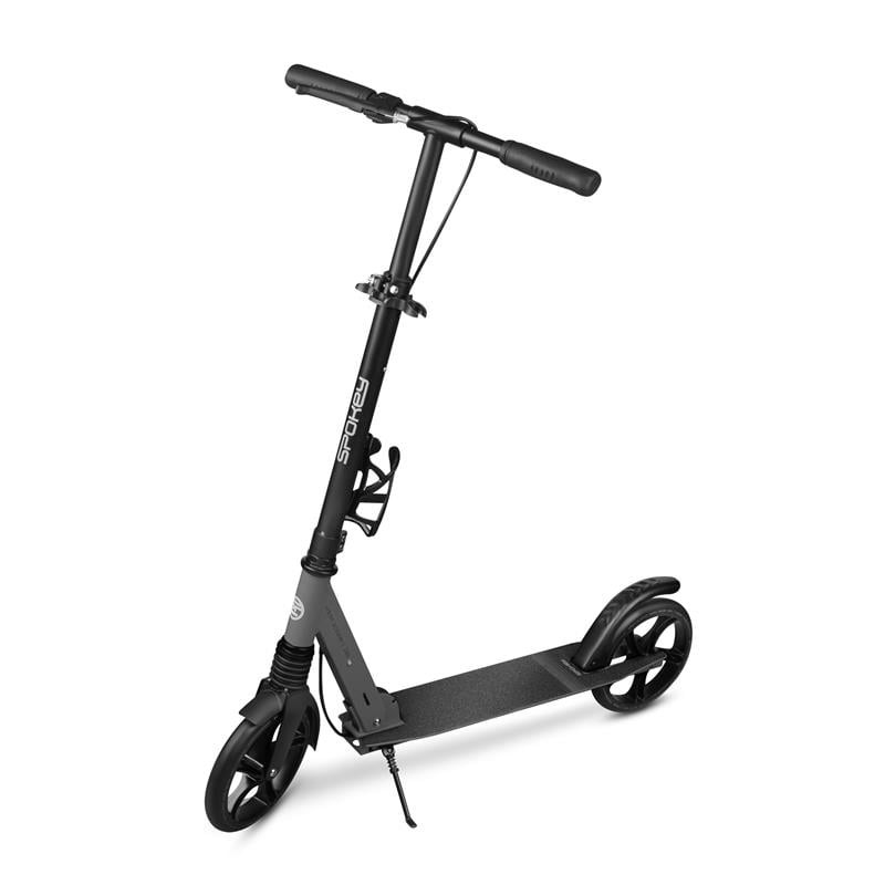 Spokey CITY FLOW PRO Scooter with hand brake, collie 200 mm, gray
