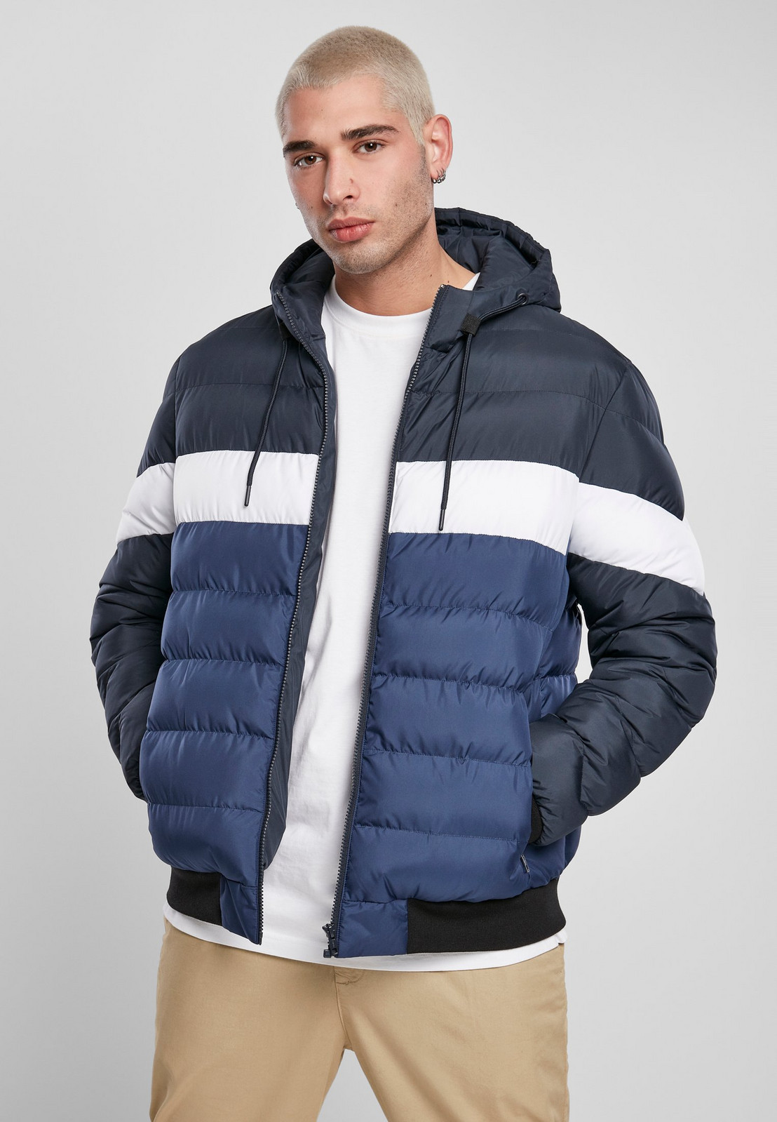 Colorblock Bubble Jacket Midnight/Dark Blue