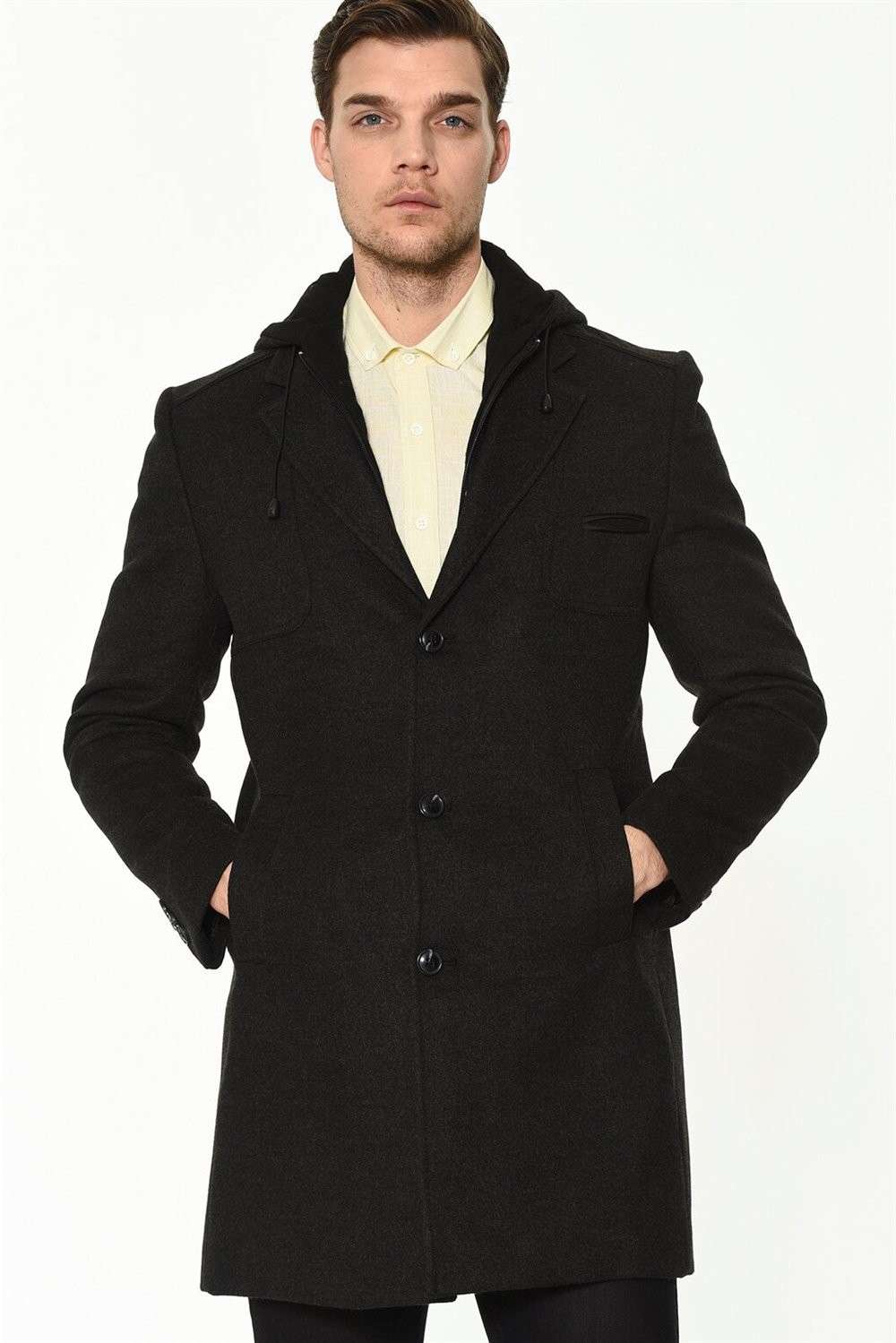 PLT8371 DEWBRRY MEN'S COAT-ANTHRACITE