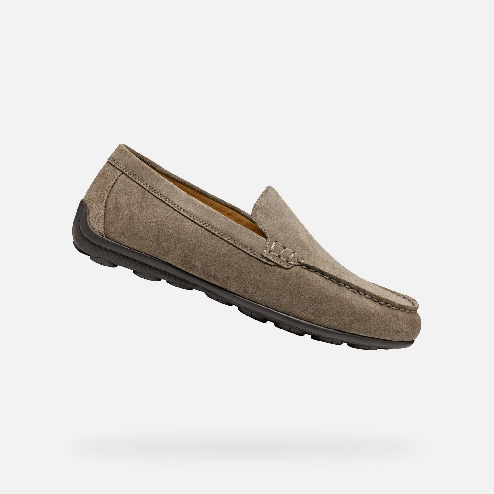 Light grey men's moccasins Geox Spherica EC16 - Men's