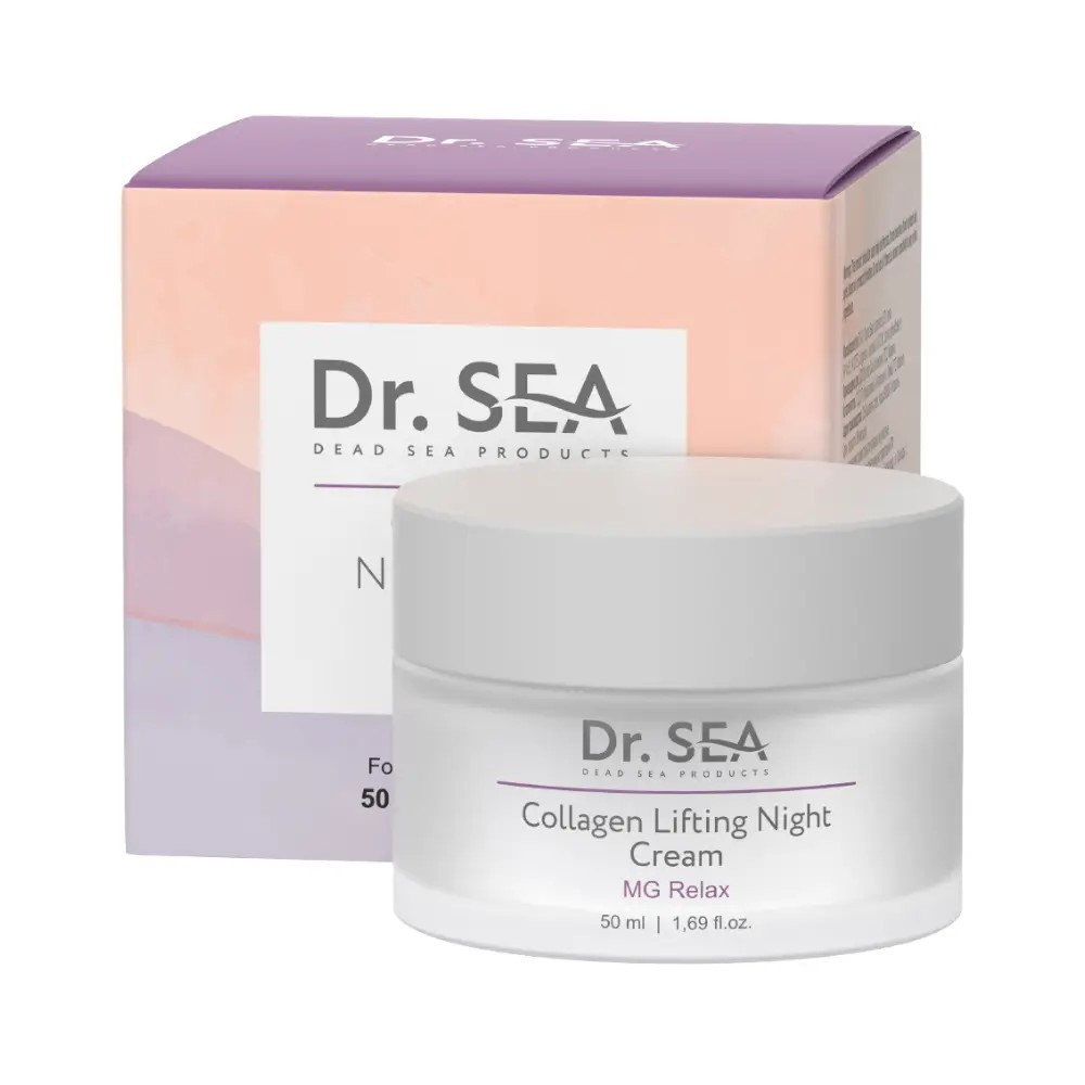 Kolagénový nočný krém s liftingovým efektom a vitamínom E - 50 ml - Dr. Sea