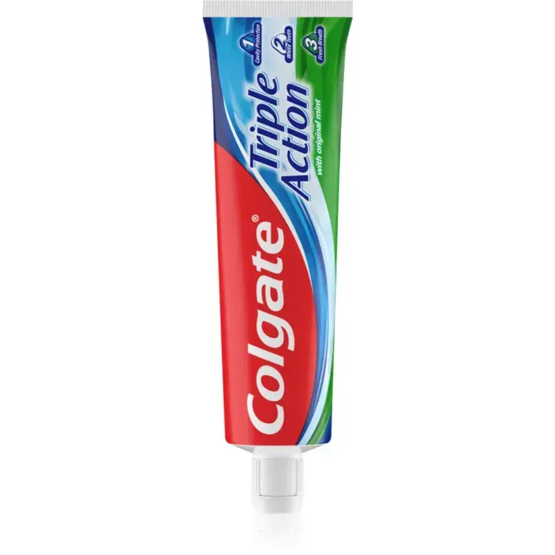 Colgate Triple Action Original Mint zubná pasta proti zubnému kazu 50 ml