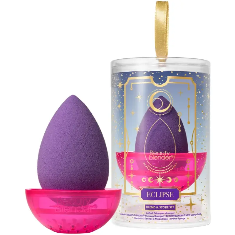 beautyblender® Blend & Store Set hubka na make-up s podstavcom