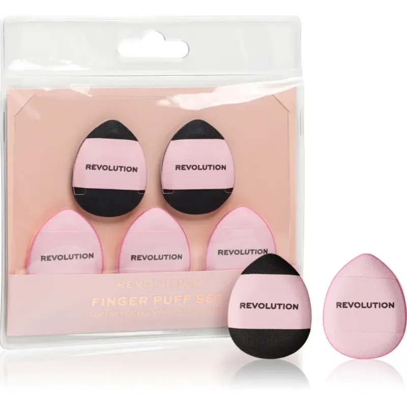 Makeup Revolution Finger Puff Set labutienka 5 ks