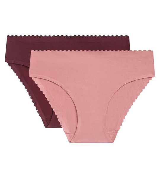 Dámske nohavičky 2 ks DIM BODY TOUCH MIDI BRIEF 2x - DIM - fialová M