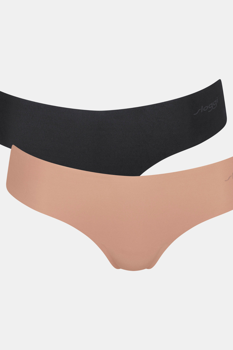 SLOGGI ZERO MICROFIBRE 2.0 HIPSTRING 2P béžovo-černá XL