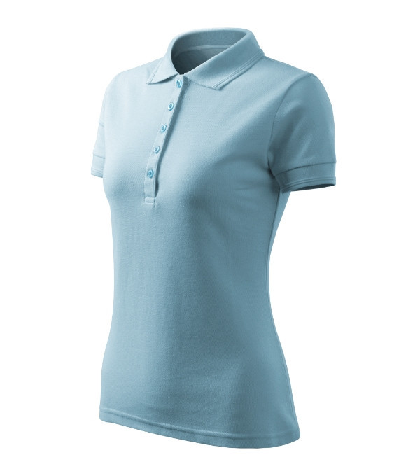 Pique Polo Dámske voľné polo tričko sky blue XL