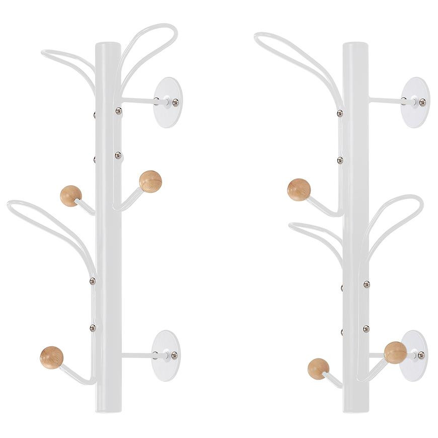 Nástenný vešiak Gc7469 Biela/Prirodzené