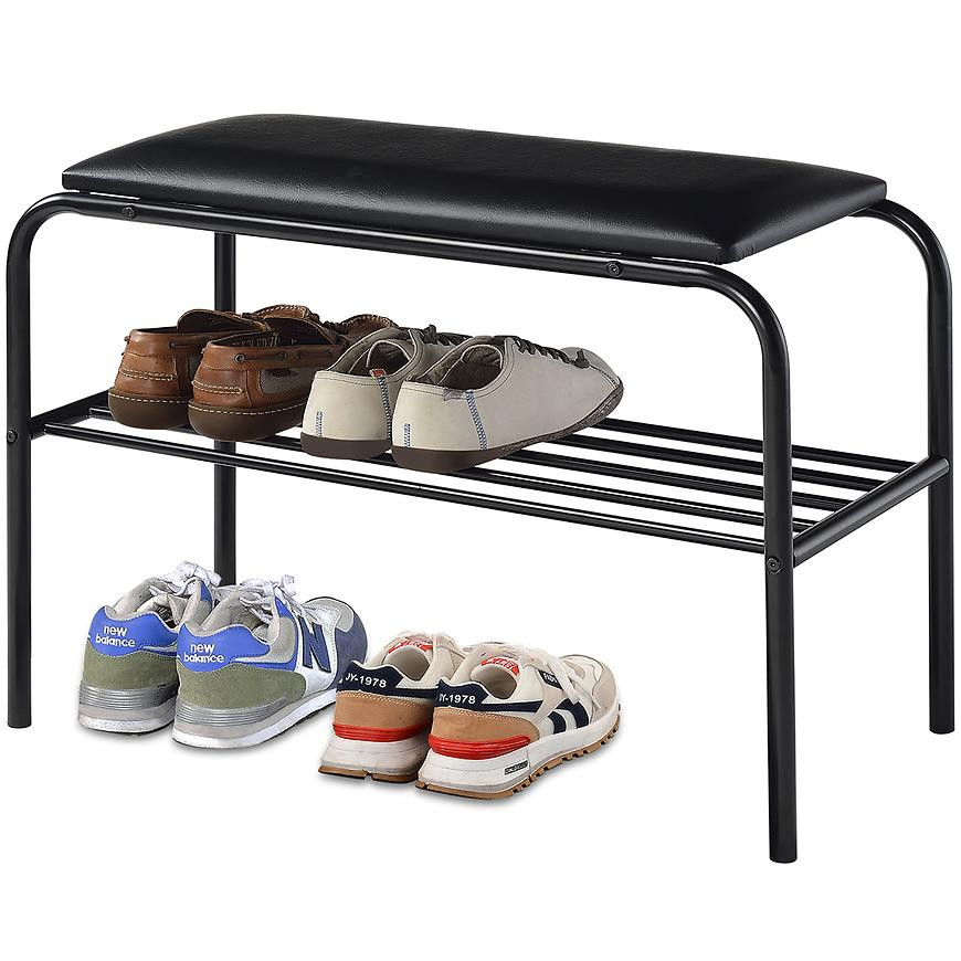 Skrinka Na Topánky So Sedadlom Gc7422-1 Čierna