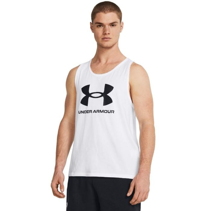 Under Armour Tielko SPORTSTYLE LOGO TANK  White  S