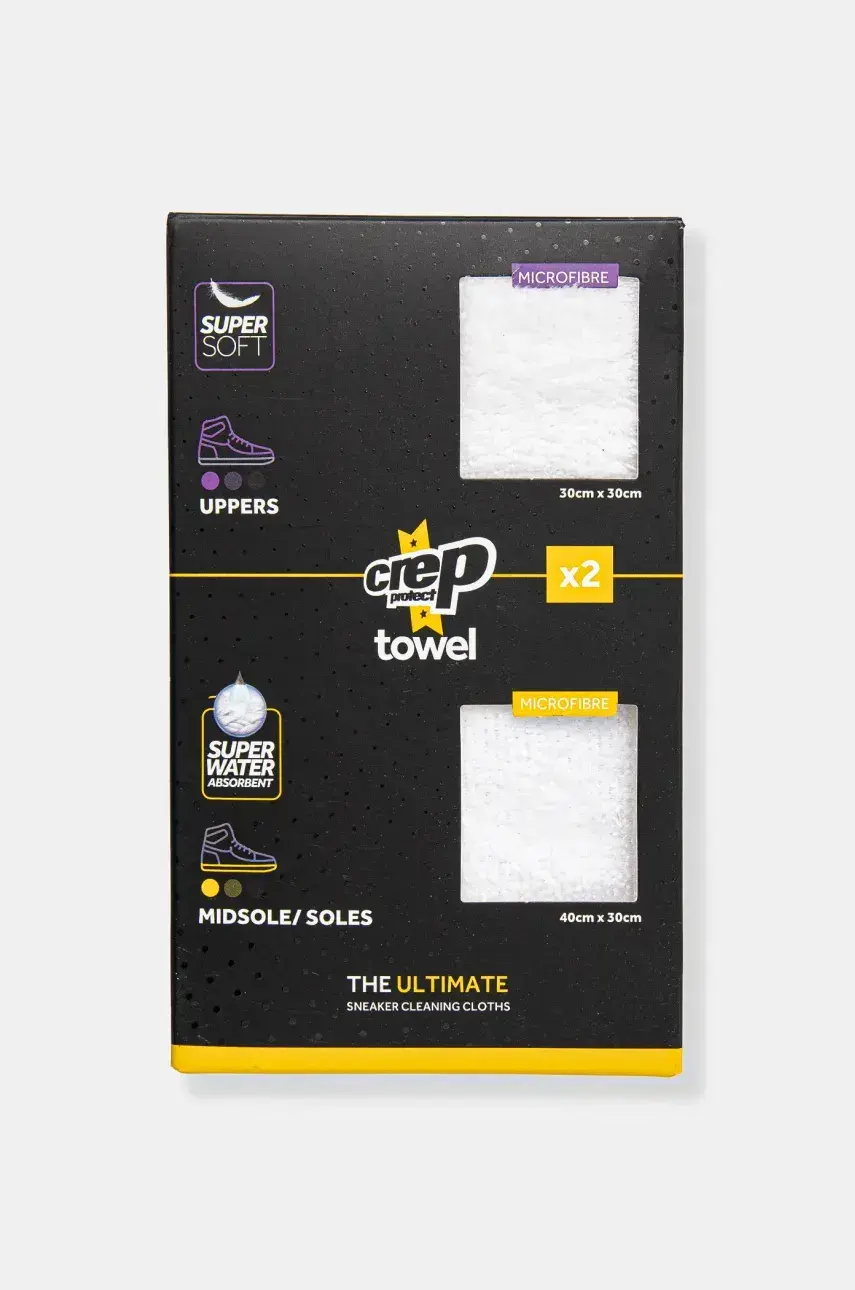 Handrička na obuv Crep Protect CREP Protect Ultimate Microfibre Towel (2pc) 2-pak biela farba, CP039