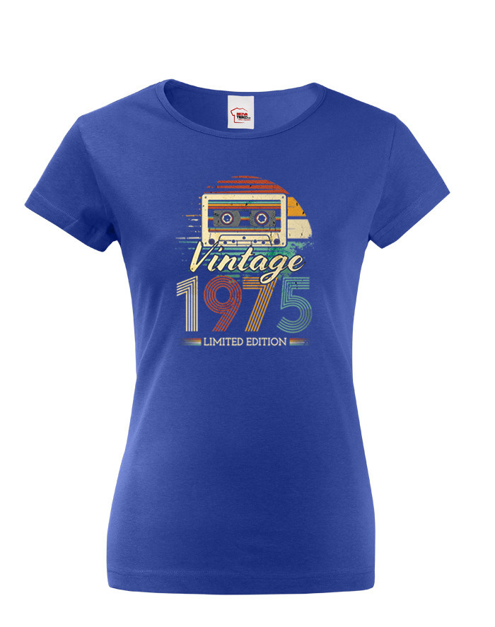 Dámske tričko s vintage motívom a vašim rokom - ste limitovaná edícia