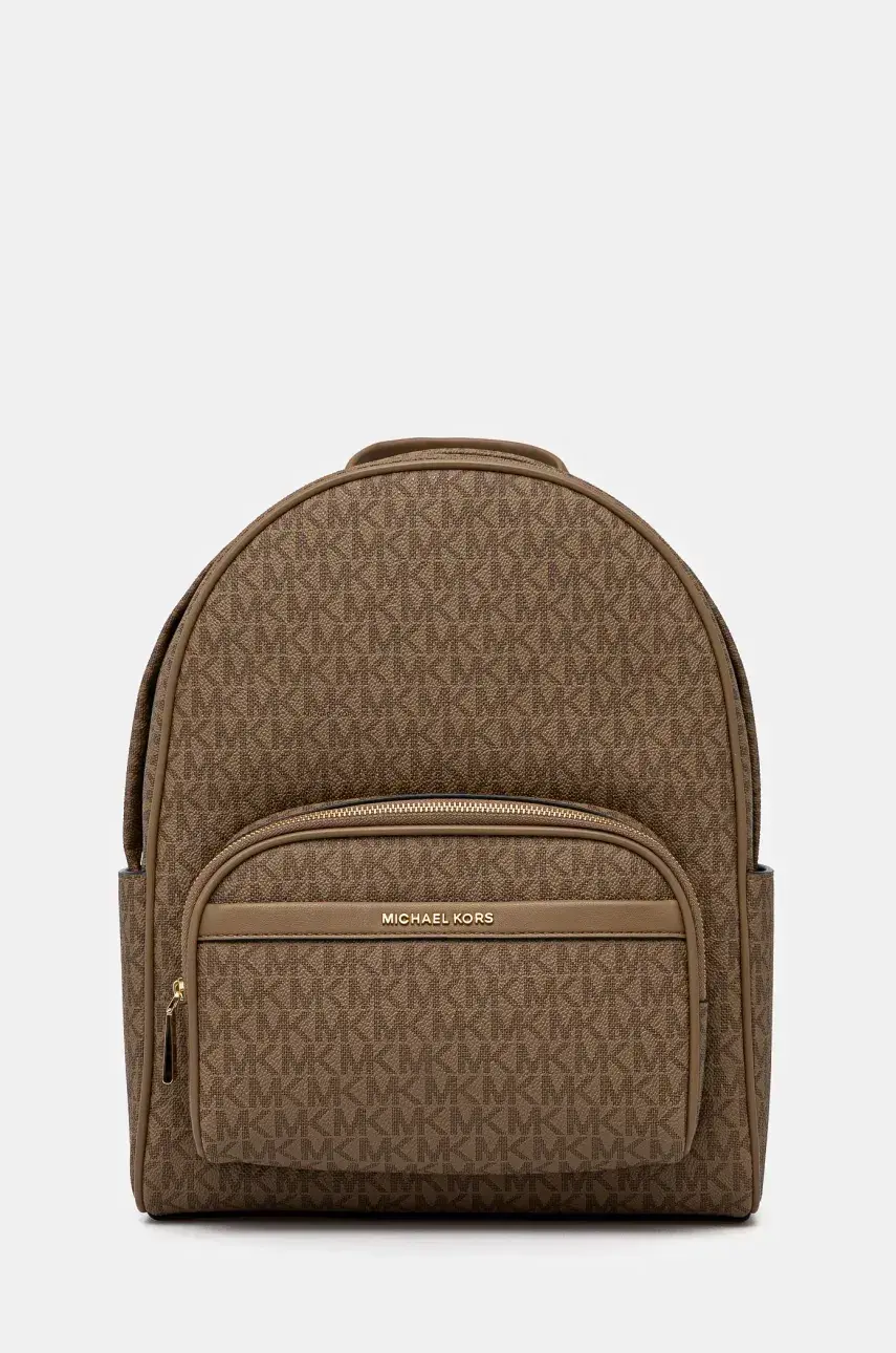 Ruksak MICHAEL Michael Kors dámsky, béžová farba, malý, vzorovaný, 30S4G8XB2V