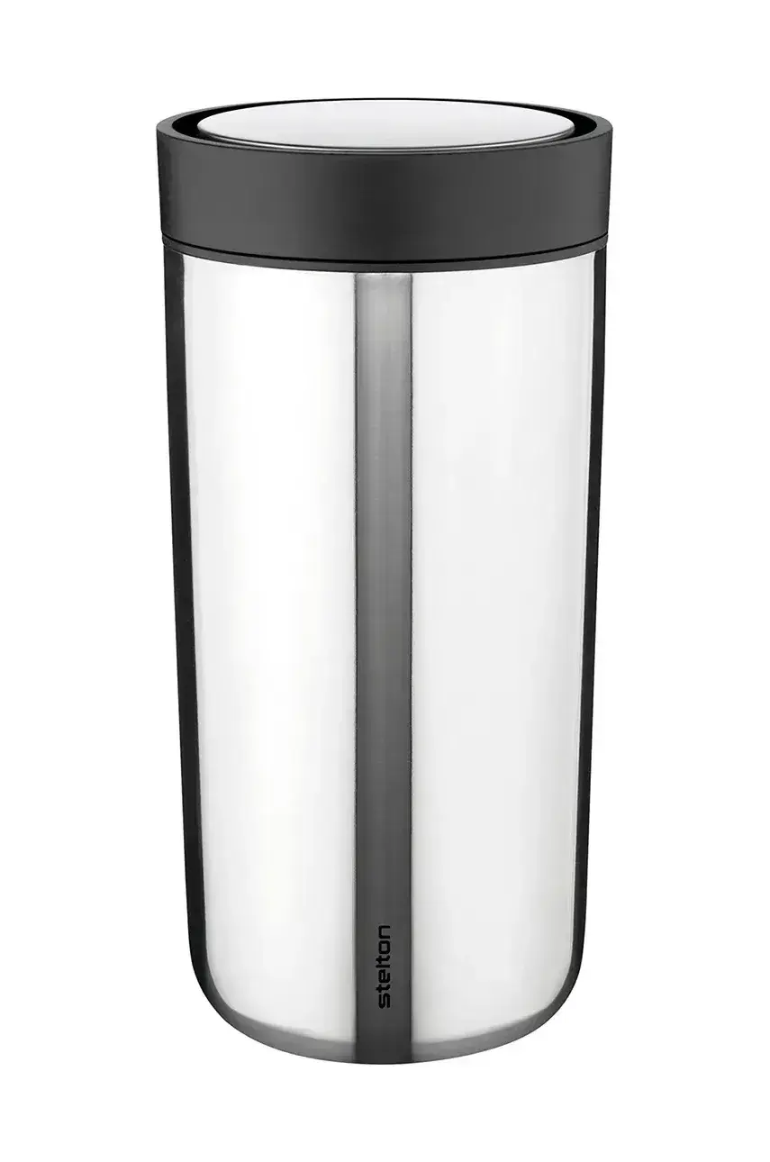 Termo hrnček Stelton To Go Click 400 ml šedá farba