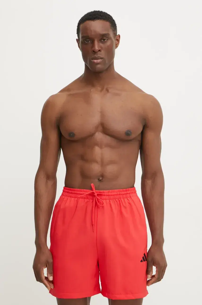 Plavkové šortky adidas Chelsea pánske, červená farba, JF1115