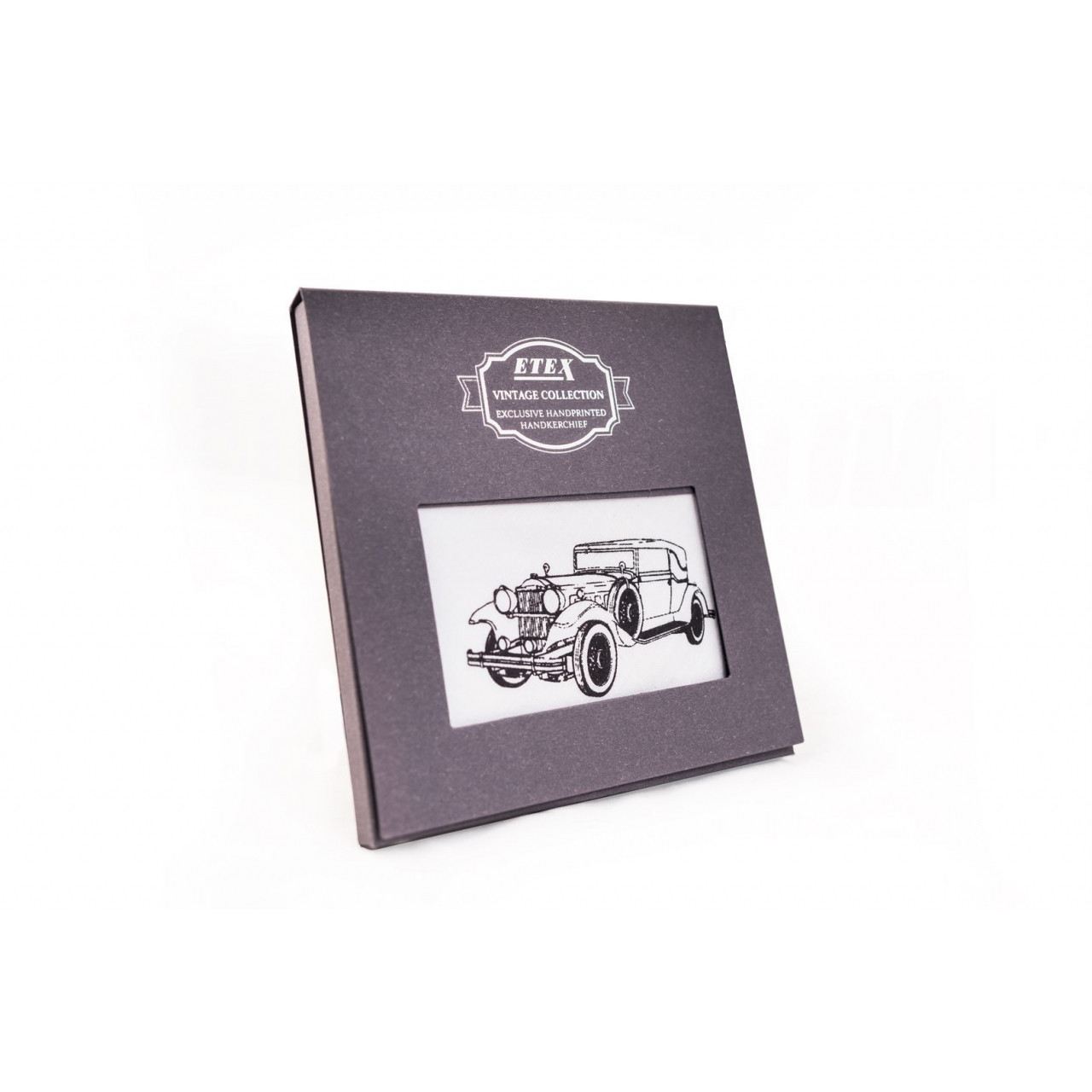 Pánska vreckovka Etex Auto M35 1 ks - biely-čierny