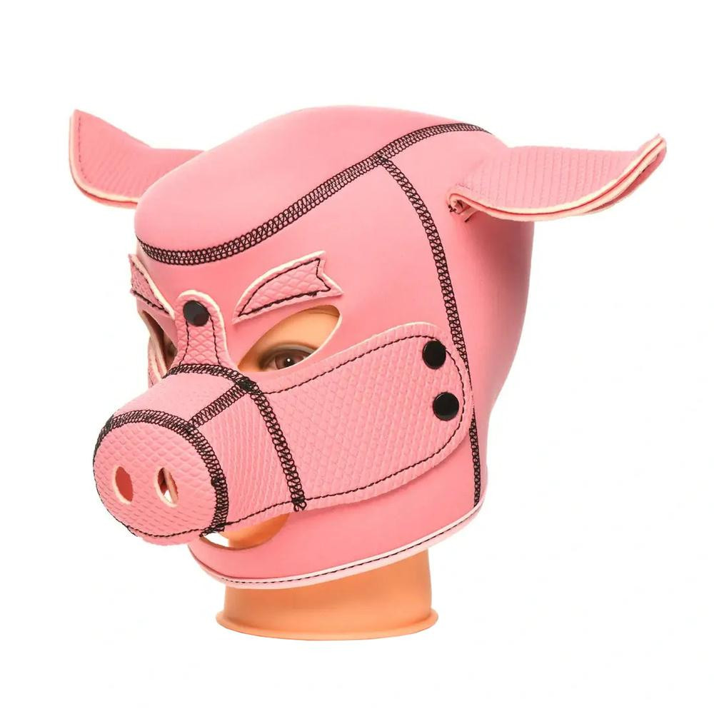 XR Brands Pig Neoprene maska prasátka - růžová