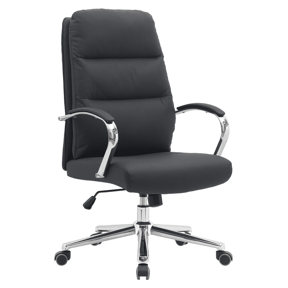 Kancelárske kreslo, čierna/chróm, ADMON