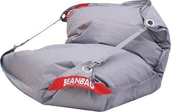 BeanBag - Sedací vak 189×140 comfort s popruhmi gray