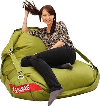 BeanBag Sedací pytel 189×140 comfort s popruhy green frog