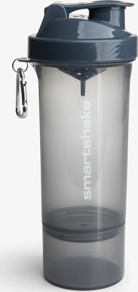 SmartShake Vícedílný šejkr Slim 500 ml Stormy Gray šedý