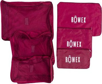 ROWEX Súprava organizérov do kufra 6 ks vínová