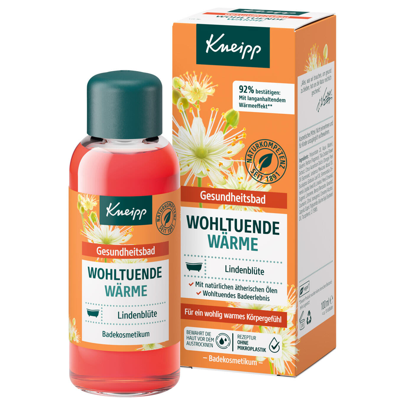 Kneipp kúpeľový olej - Upokojujúce teplo