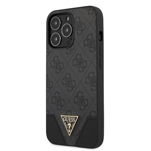 GUHCP13XPU4GHBK Guess 4G Hard Case Metal Logo Pouzdro pro iPhone 13 Pro Max Grey