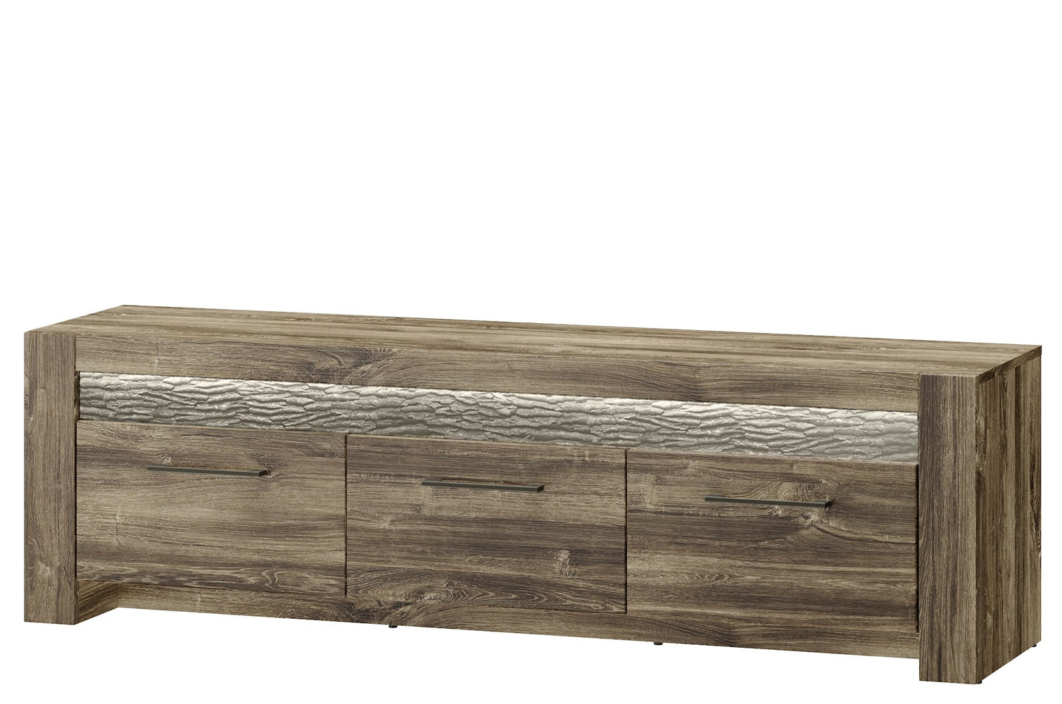 Televizní stolek Belveder 25 158 cm s LED osvětlením dub Stirling