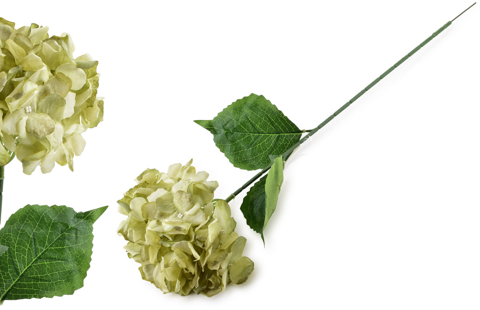 Umělá květina VIRIDIS HORTENSIA 73 cm bílá/zelená