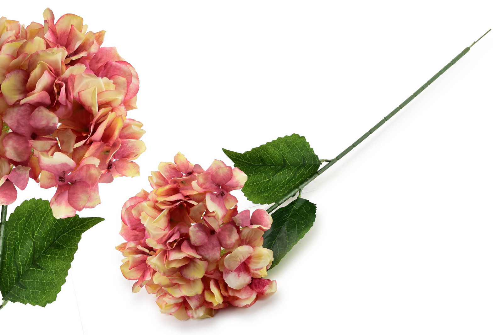 Umělá květina VIRIDIS HORTENSIA 73 cm růžová/béžová