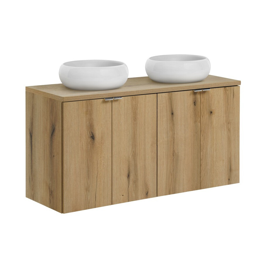 Závěsná skříňka pod umyvadlo Nova Oak Wiki s deskou 120 cm dub evoke